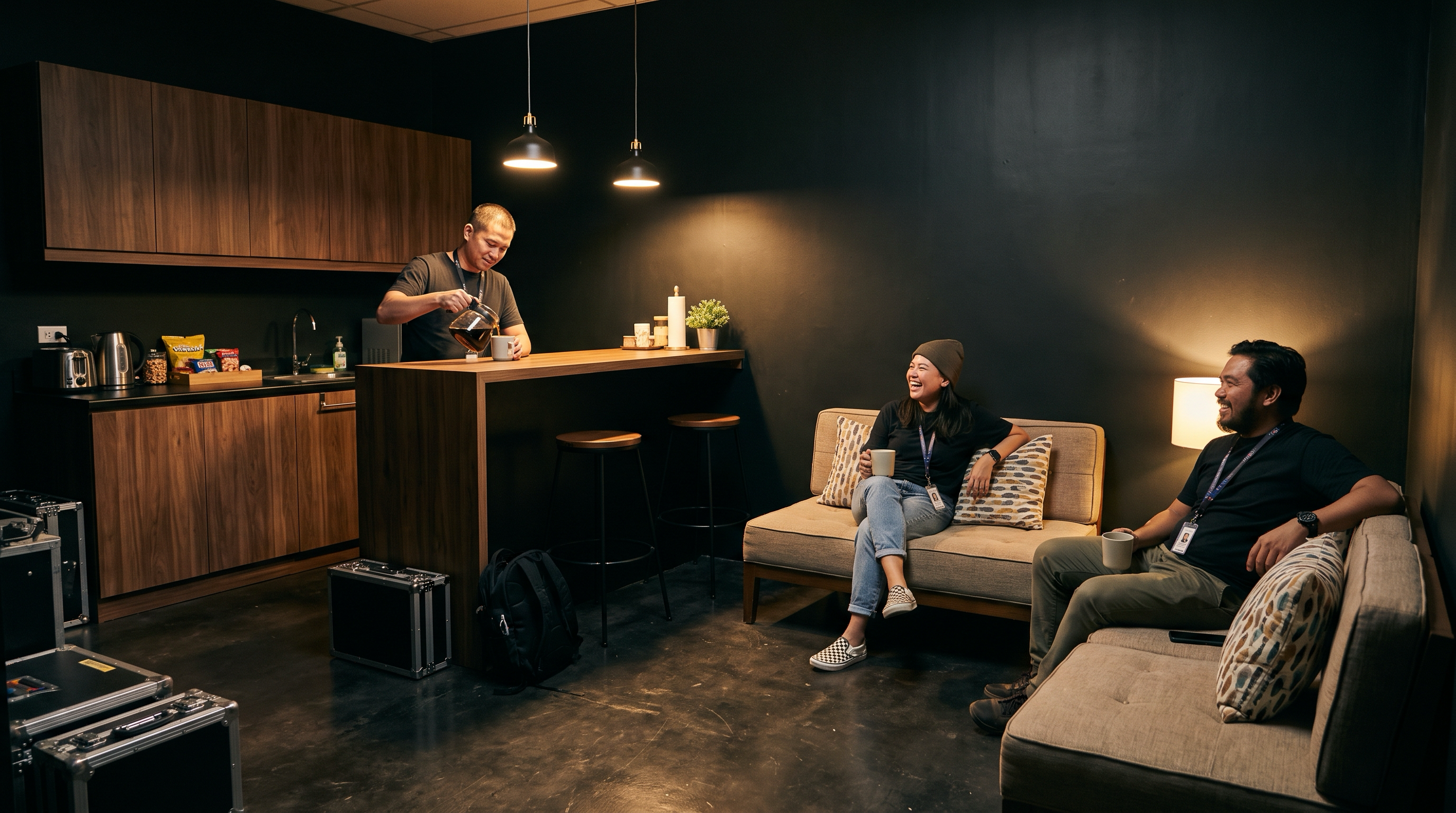 Lounge / Multi-Use Hall with coffee bar and seating